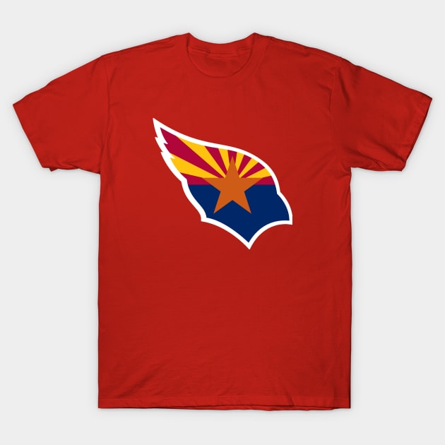 Arizona Football Flag T-Shirt by KFig21